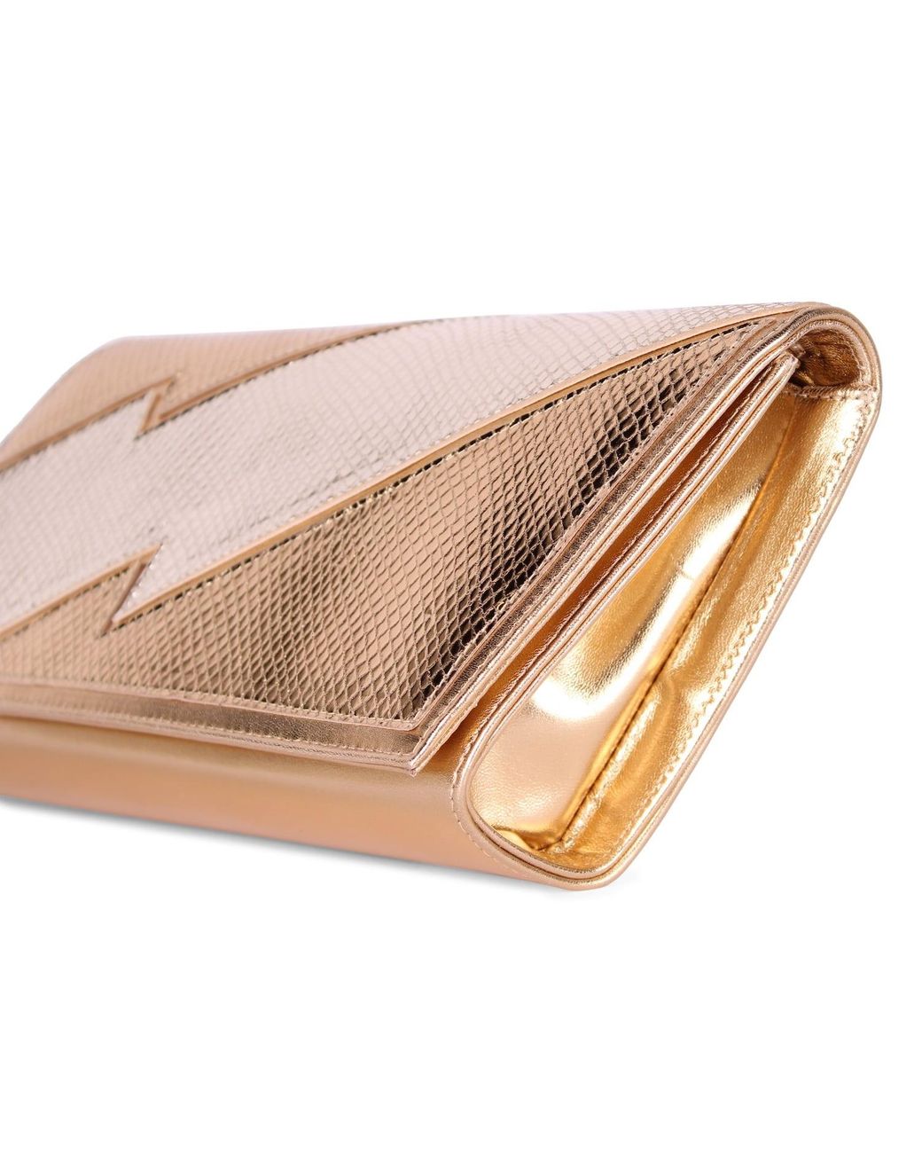 Terry De Havilland Mia Clutch Bag Metallic Platino