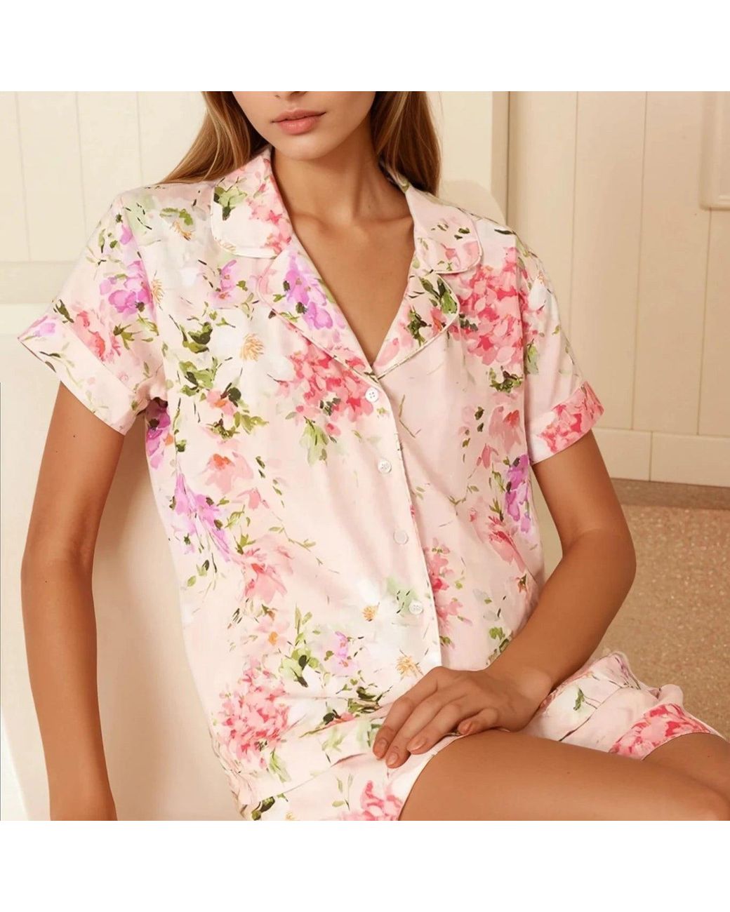 Yumi Kim Pink Beauty Rest Floral Pajama Set