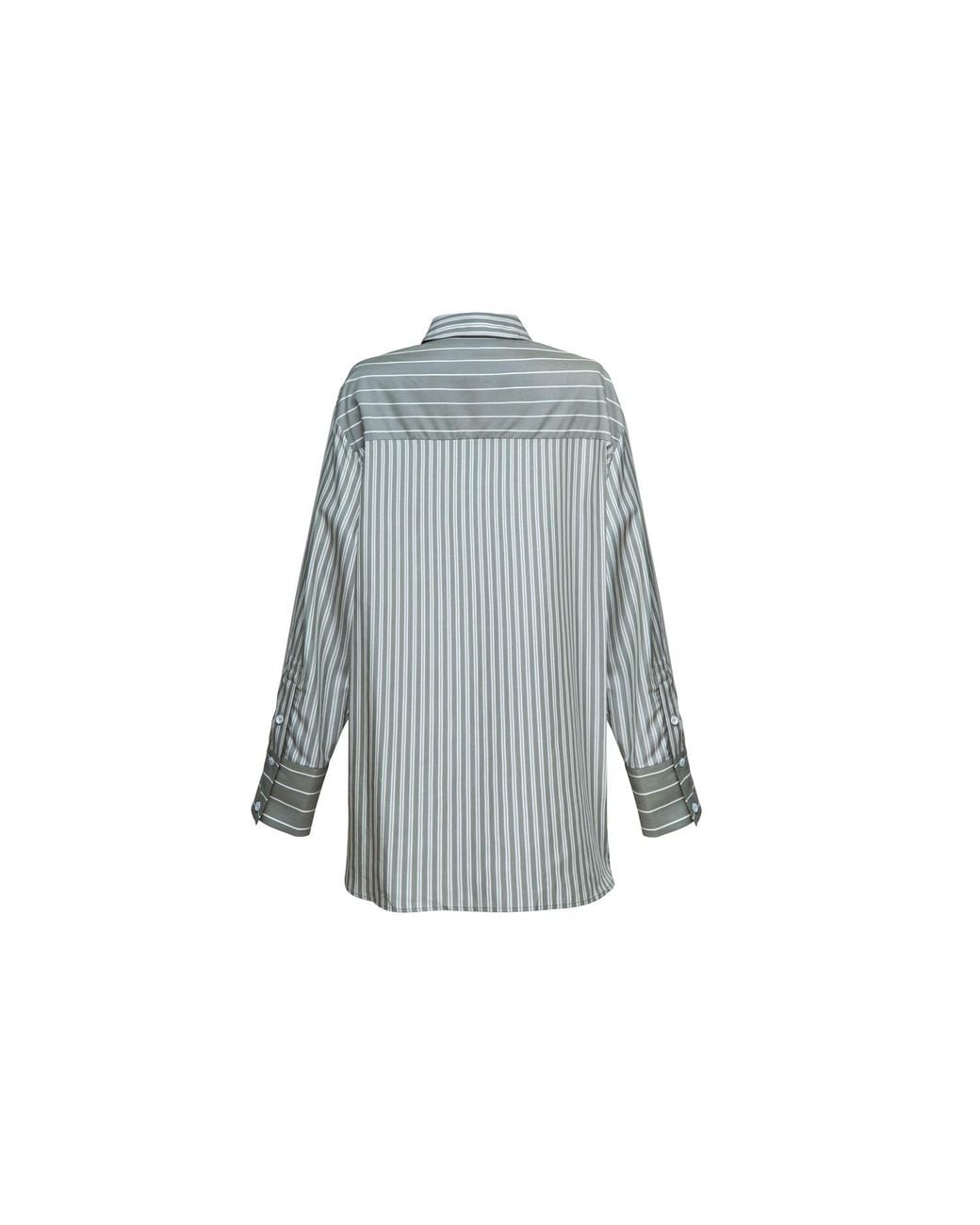 Audrey Vallens Blue Volume Stripe Pants