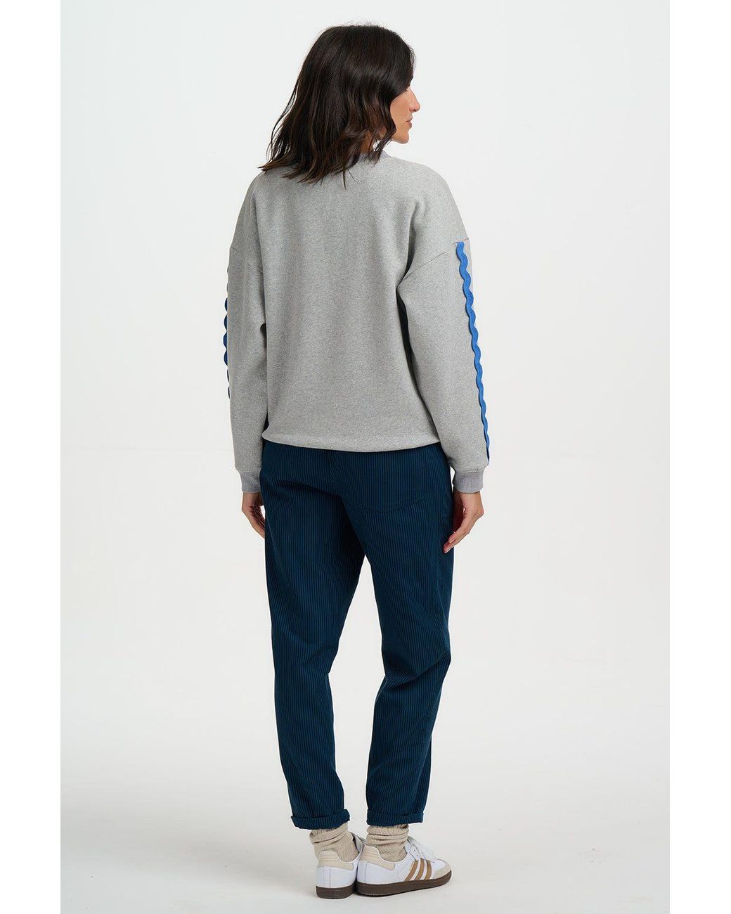 Sugarhill Gray Eadie Relaxed Sweatshirt Marl, Lobster