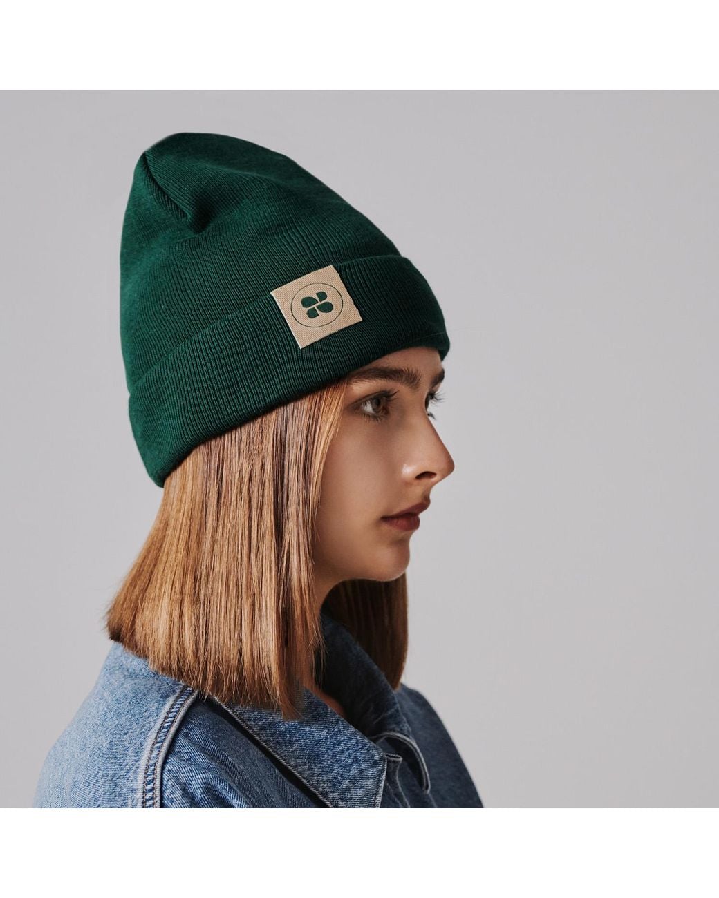 The New Orchard Green Classic Vegan Beanie