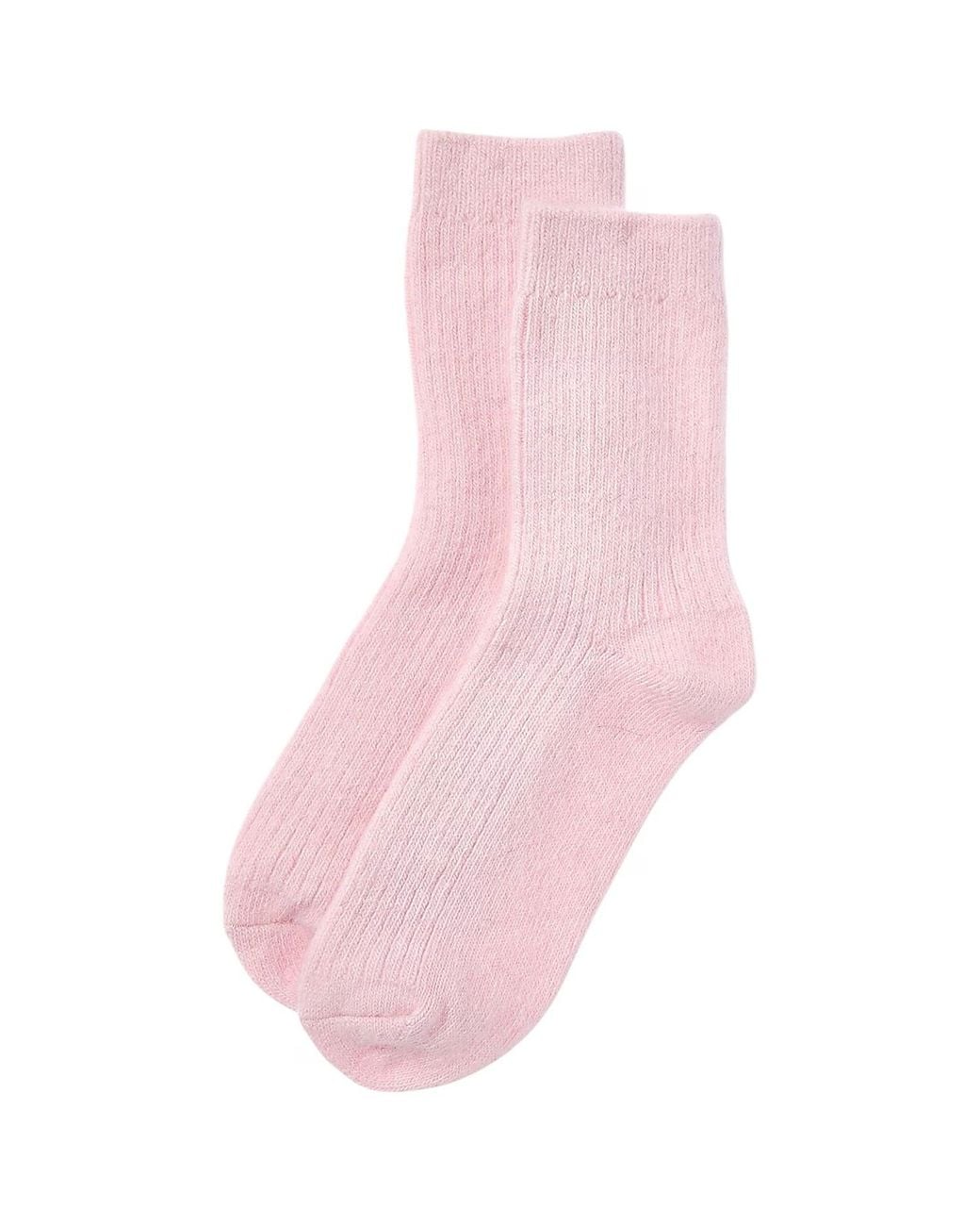 HIGH HEEL JUNGLE by KATHRYN EISMAN Pink Cashmere Socks