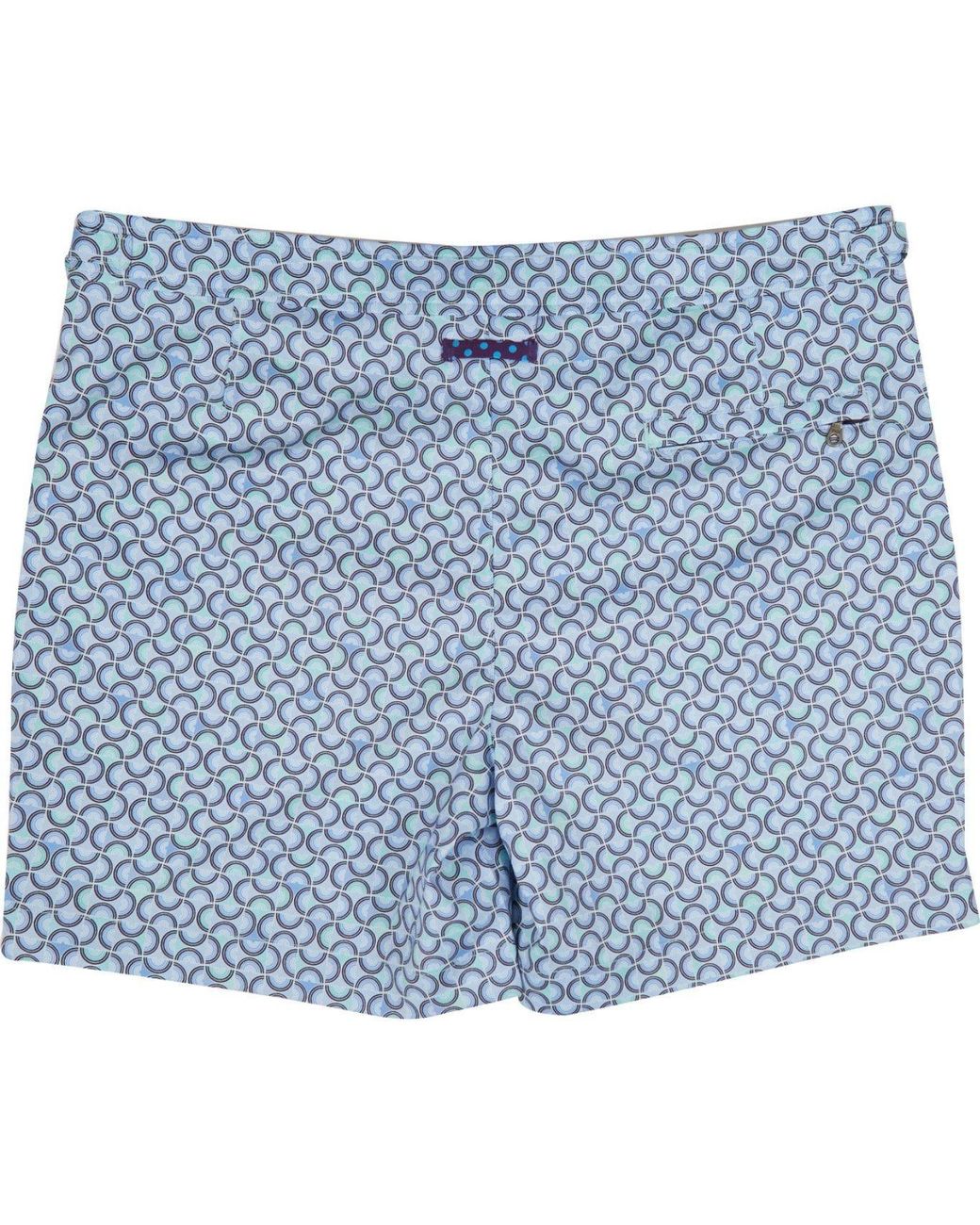 Lords of Harlech Blue Pool Arches Swim Short for men