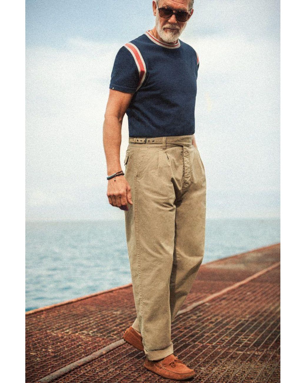 &SONS Trading Co Natural Neutrals Verona Drill Pant Khaki for men