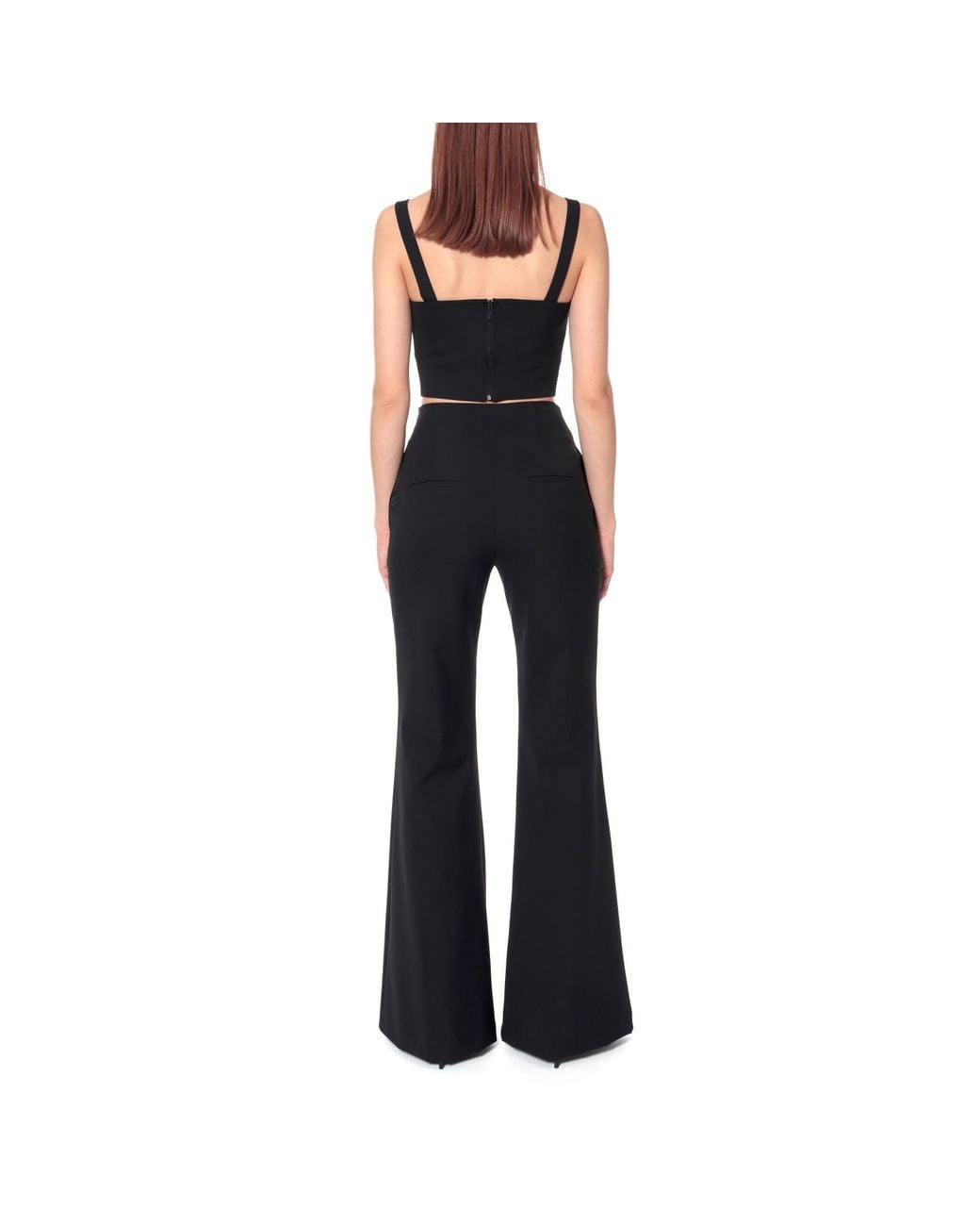AGGI by HALEWSKI Black Lili Moonless Night Crop Top