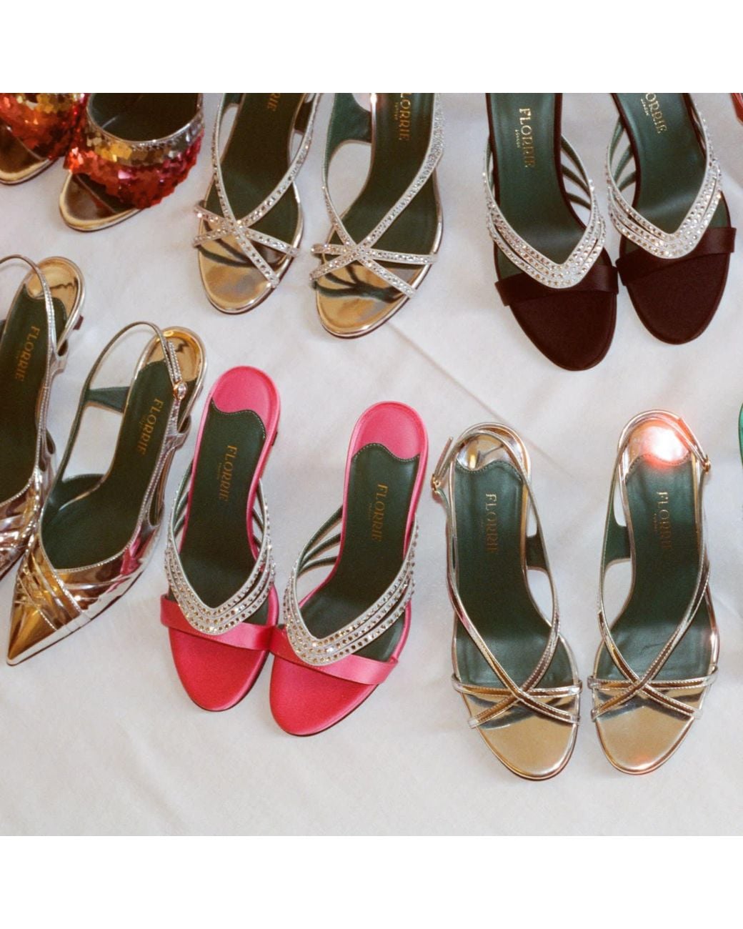 Florrie Pink Roro 75Mm Crystal And Satin Mule Azalea