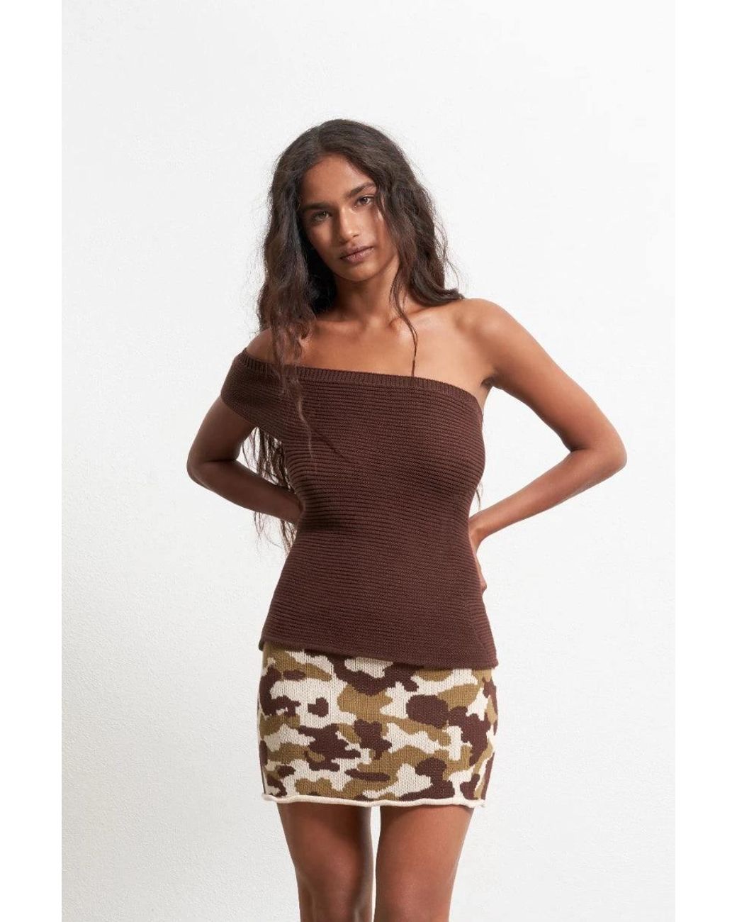 Par & Escala Brown Sere Top