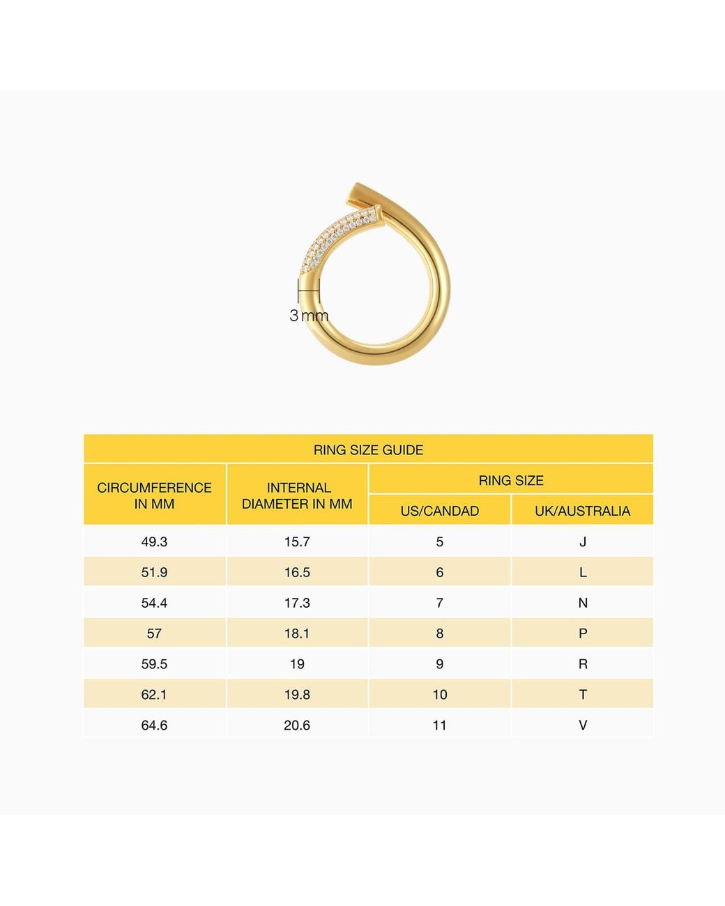 Meulien Metallic Open Twist Waterdrop Ring