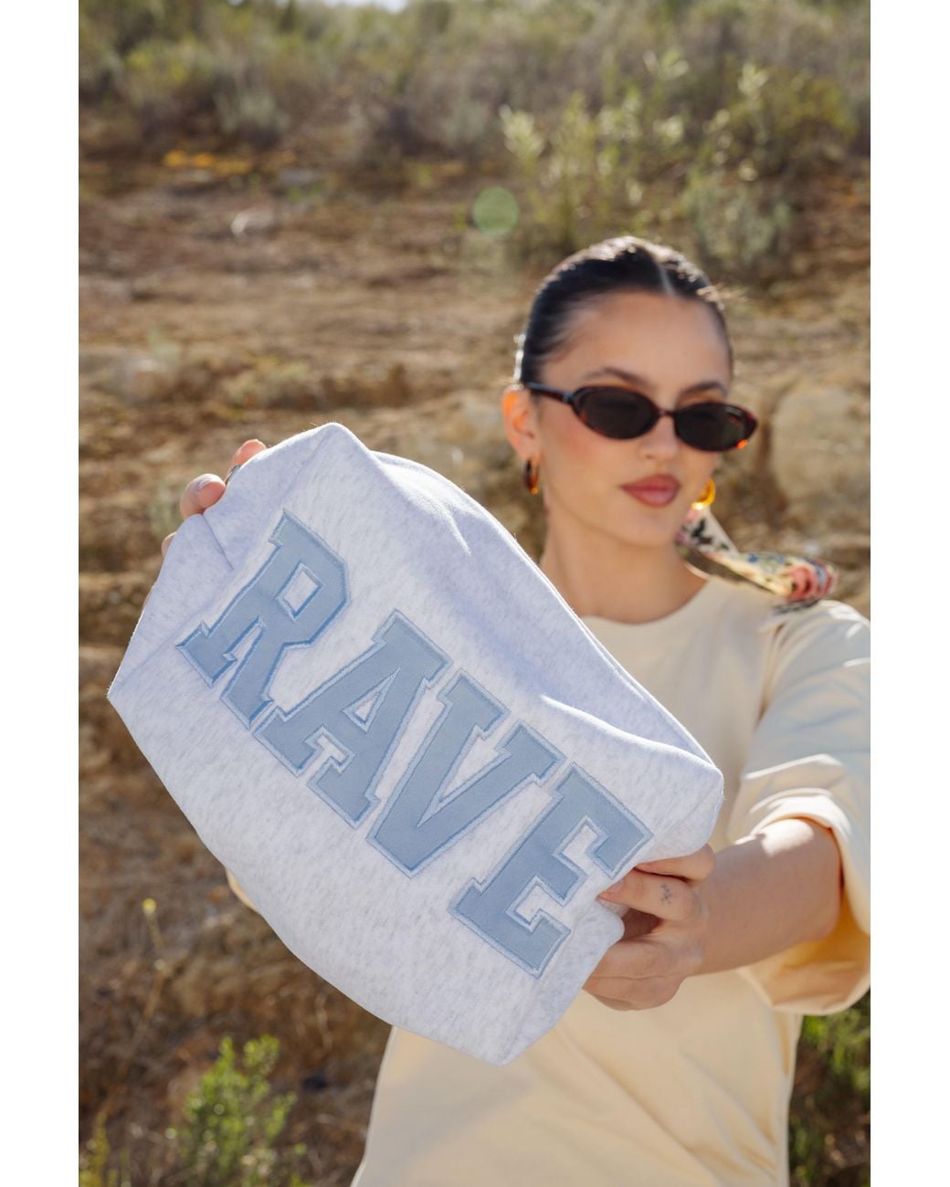 Powder Pouch Rave Rave on Trend Rave Pouch in Grey | Lyst UK