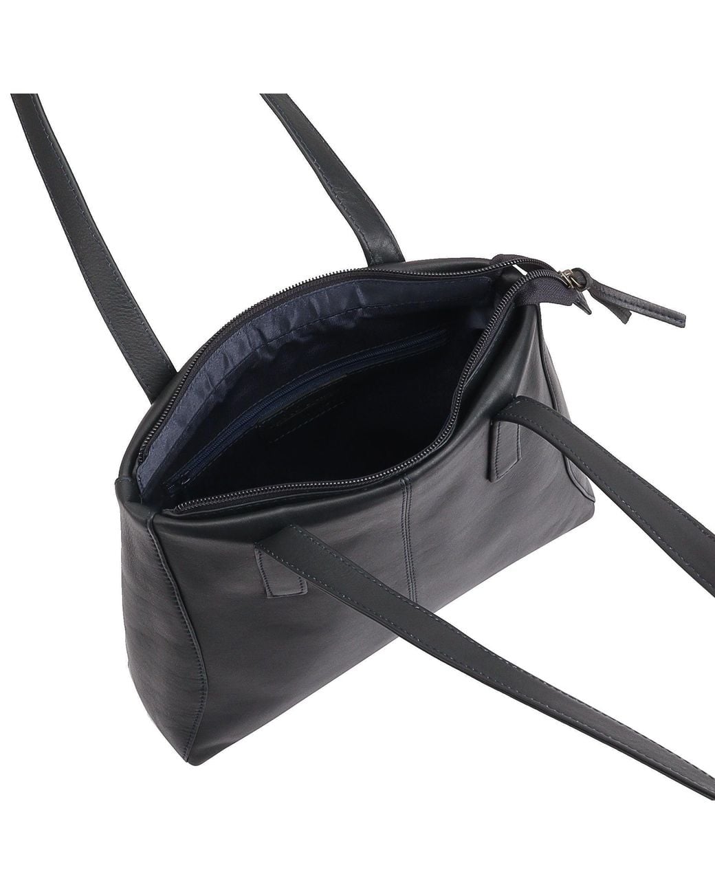 Lloyd Baker Blue Hampi Leather Shoulder Bag