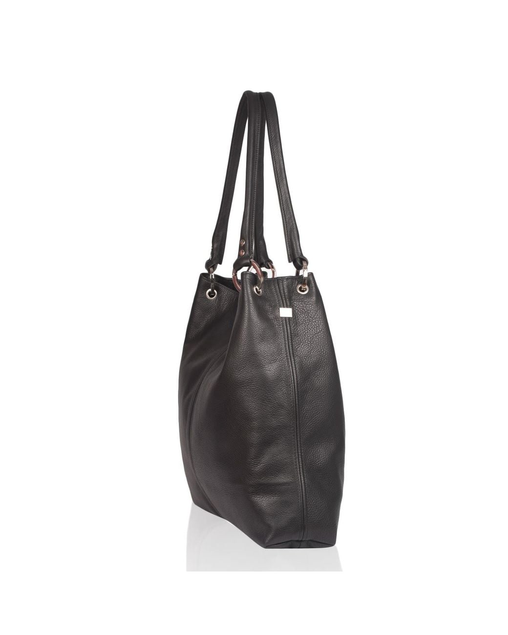 Owen Barry Black Leather Shoulder Bag Dudley