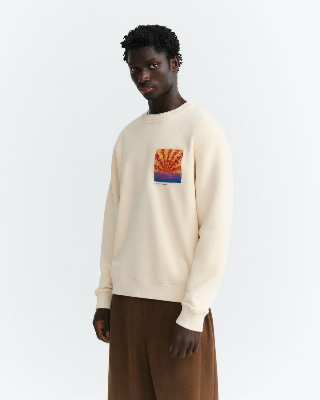 Thinking Mu White Blaze Leon Sweatshirt for men