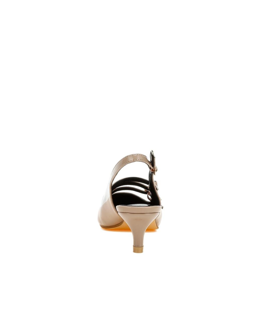 Rag & Co Multicolor Neutrals Kanebei Taupe Triple Strap Slingback Sandals By Rag & Co