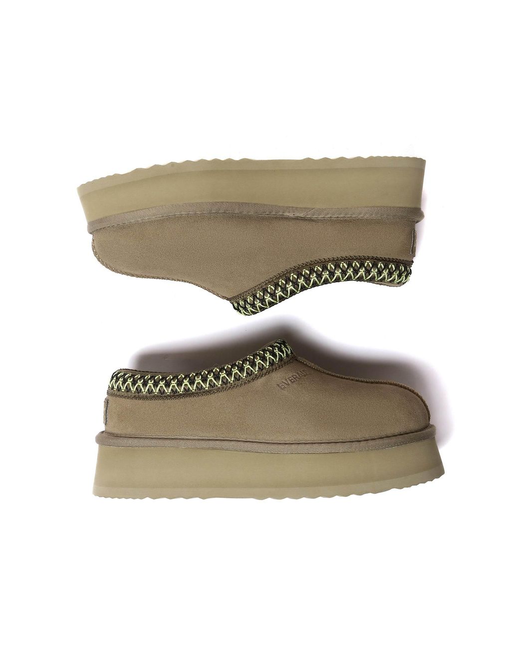 EverAu Australia Green Wonga Leather Slippers