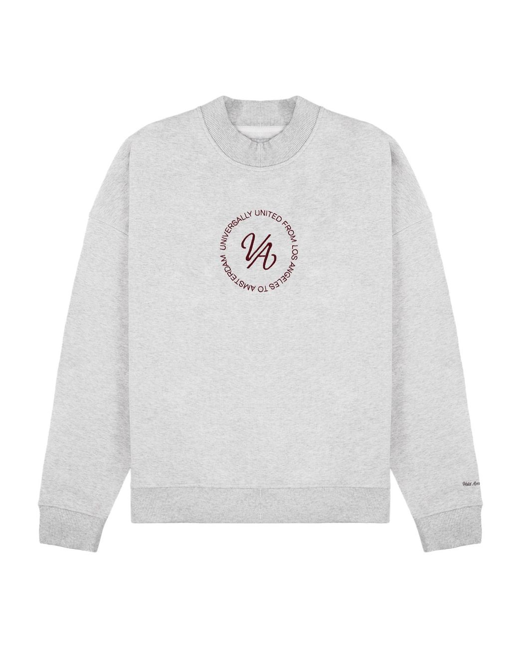 VLD White Westwood Va Script Mockneck Sweatshirt