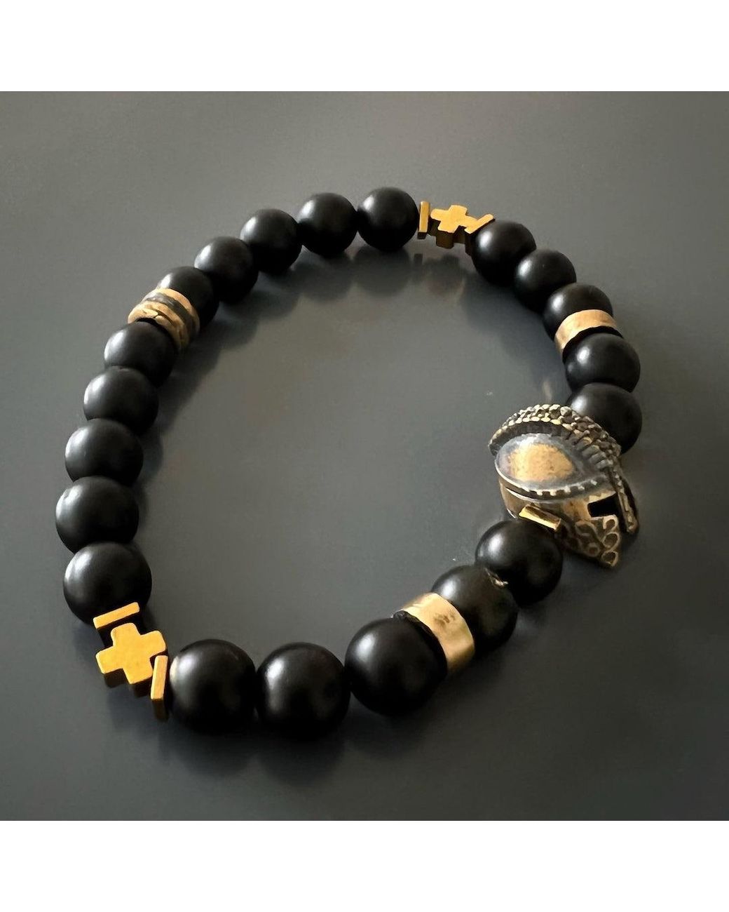 Ebru Jewelry Black Vibe Gladiator Bracelet for men