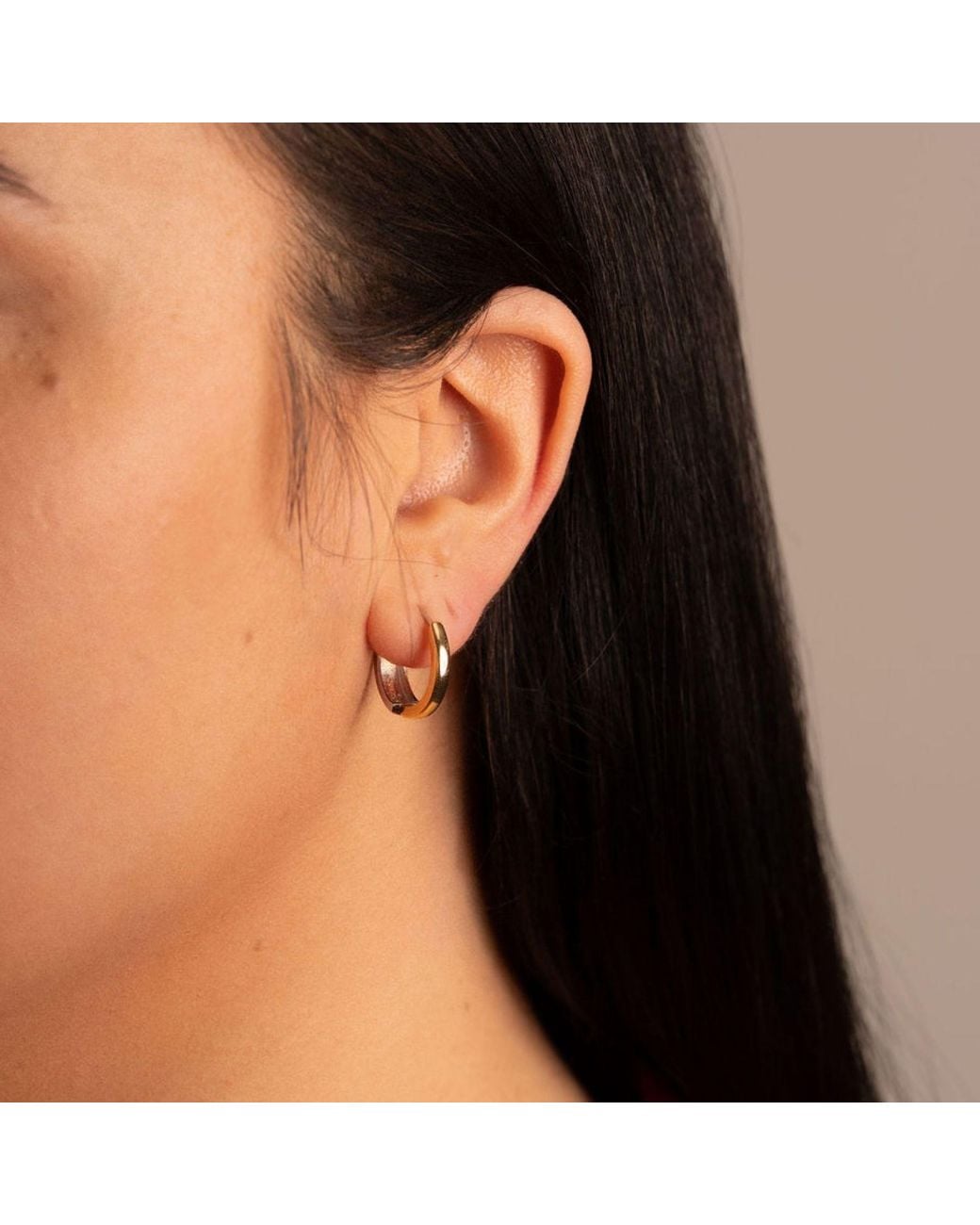 Belinda Jewelz Metallic Mixed Metal Reversable Hoop Earrings