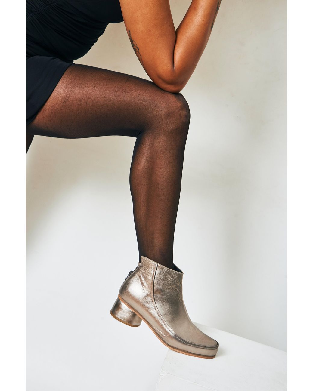 Mafalda Metallic Aphrodite Ankle Boots
