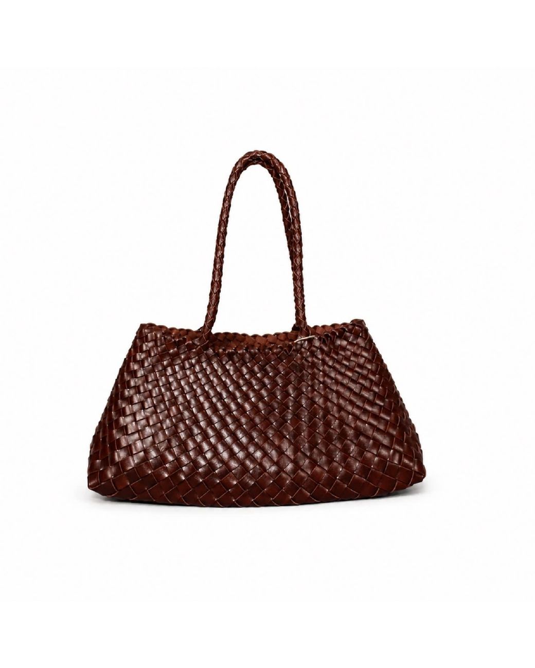 Rimini Brown Hand Woven Shoulder Bag 'Donna'
