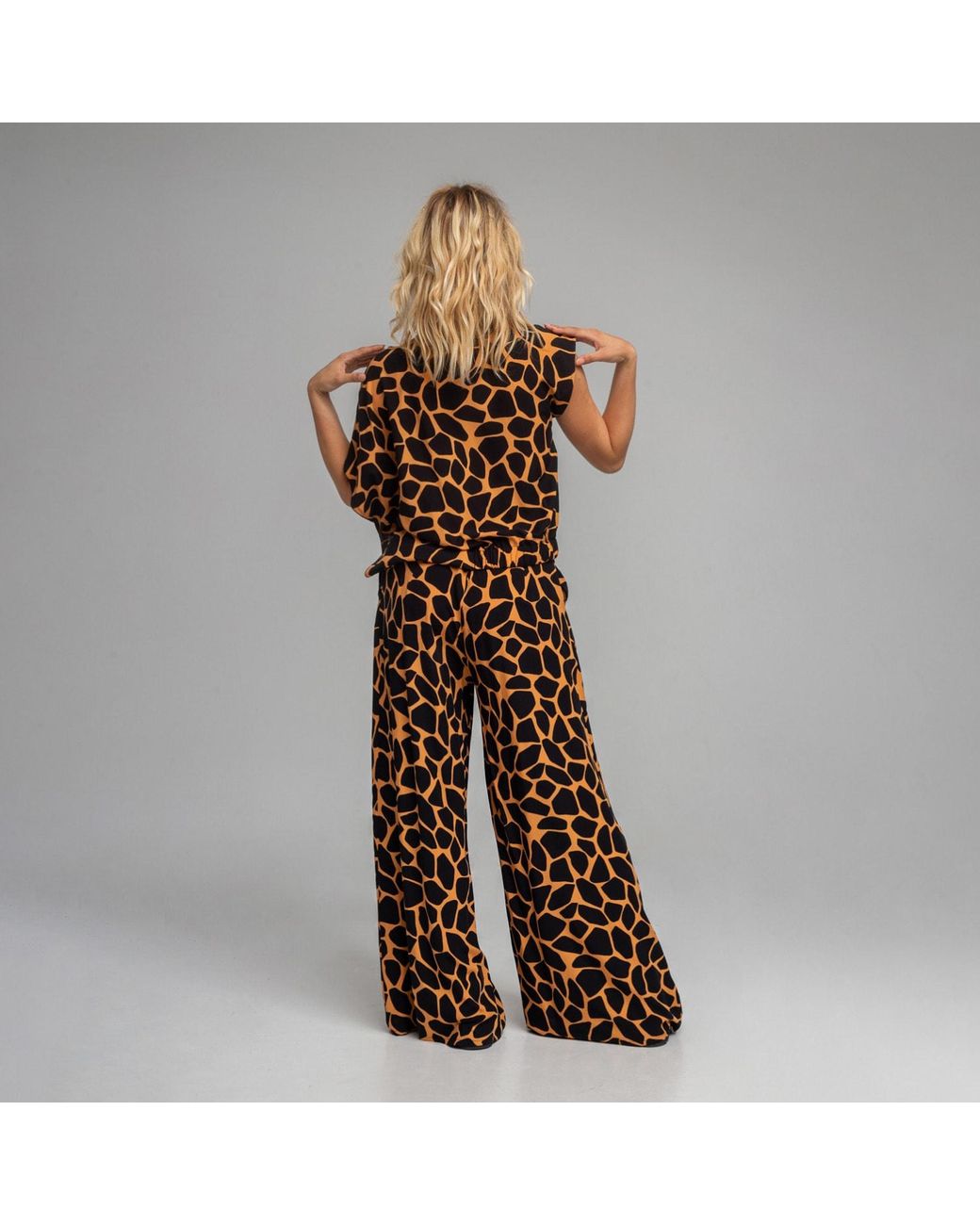 ARTISTA Natural Terra Printed Palazzo Pants