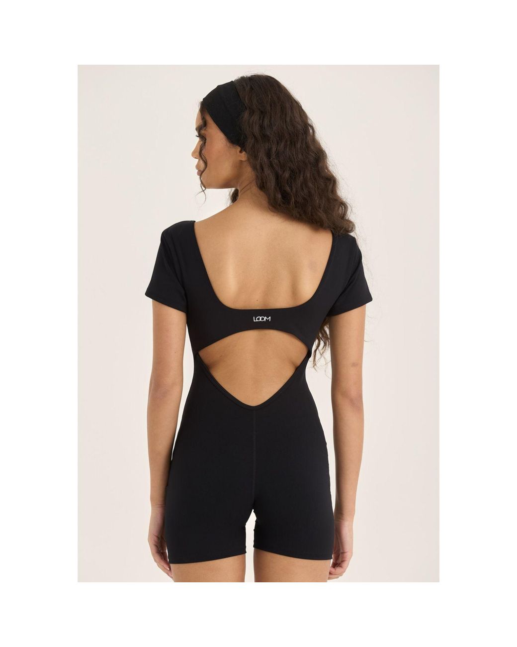 Loom Archives Black Day Flow Open Back Unitard