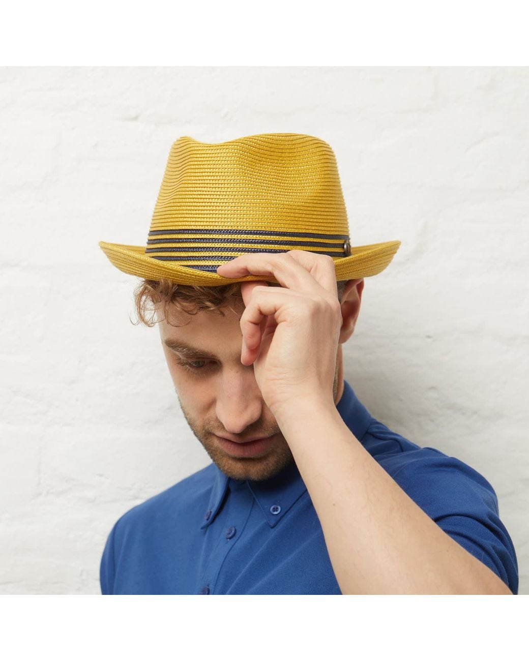 Dasmarca Hats Yellow Dasmarca Jordan Sunflower Two Tone Summer Crushable Hat Packable Hat For for men