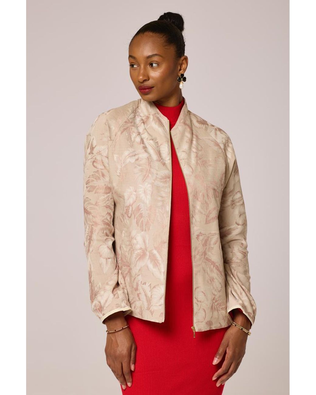 Lioness by Tf Gray Neutrals Ivory Wispier Jacket