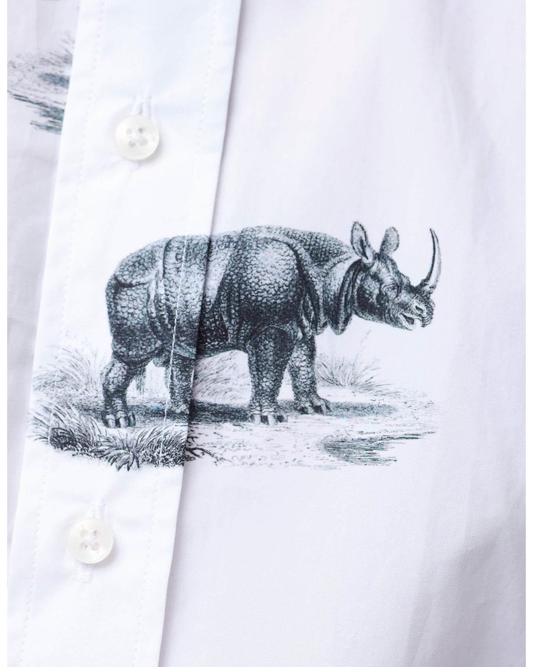 Gresham Blake White Rhino Shirt for men