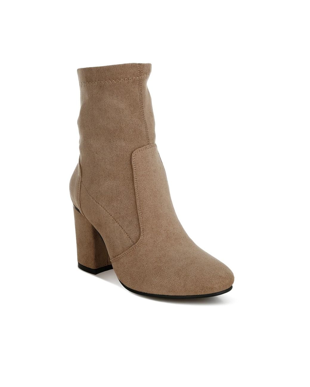 Rag & Co Brown Neutrals Nidaros Microfiber Sock Boots