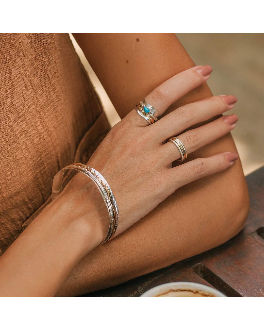 Charlotte's Web Jewellery White Aura Magic Spinning Ring
