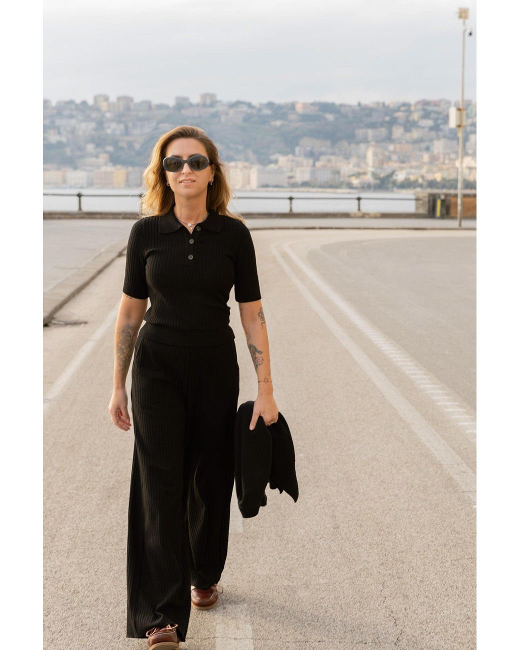 SALANIDA Blue Vera Ribbed Pants