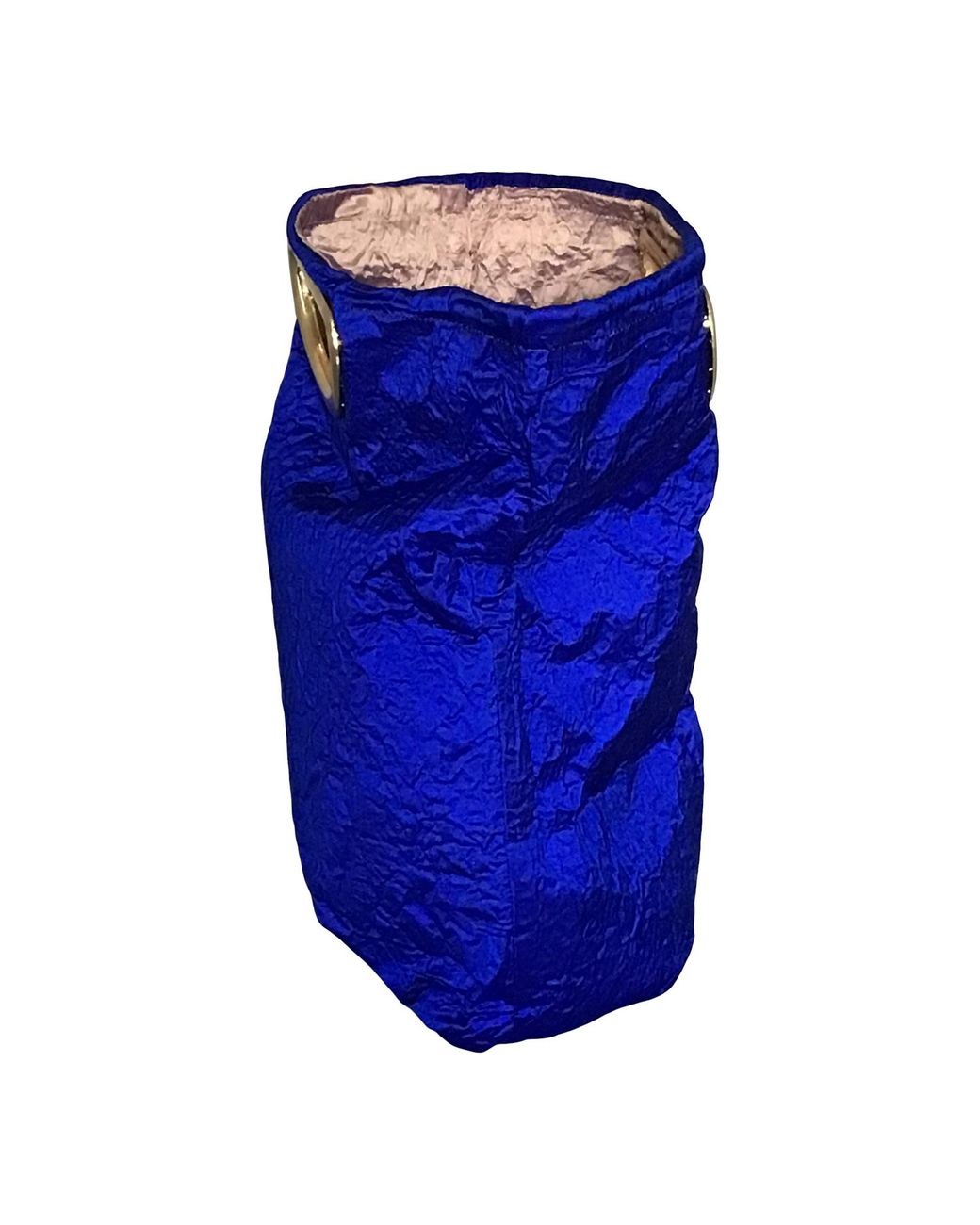 Romer Millinery Blue Morphy Moldable Clutch Bag Cobalt Silk