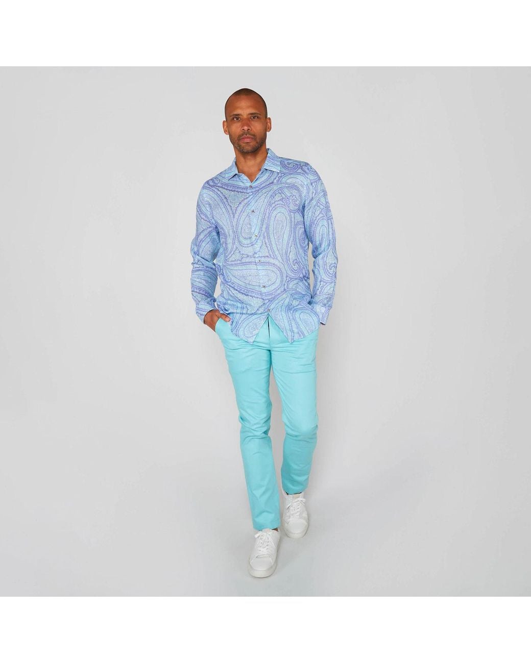 Lords of Harlech Blue Jack Pant for men