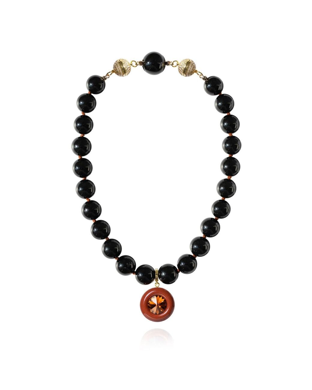 Saule Label Black Lola Onyx Necklace