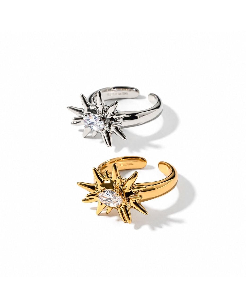 Qibai Metallic Aries Zodiac Ring –