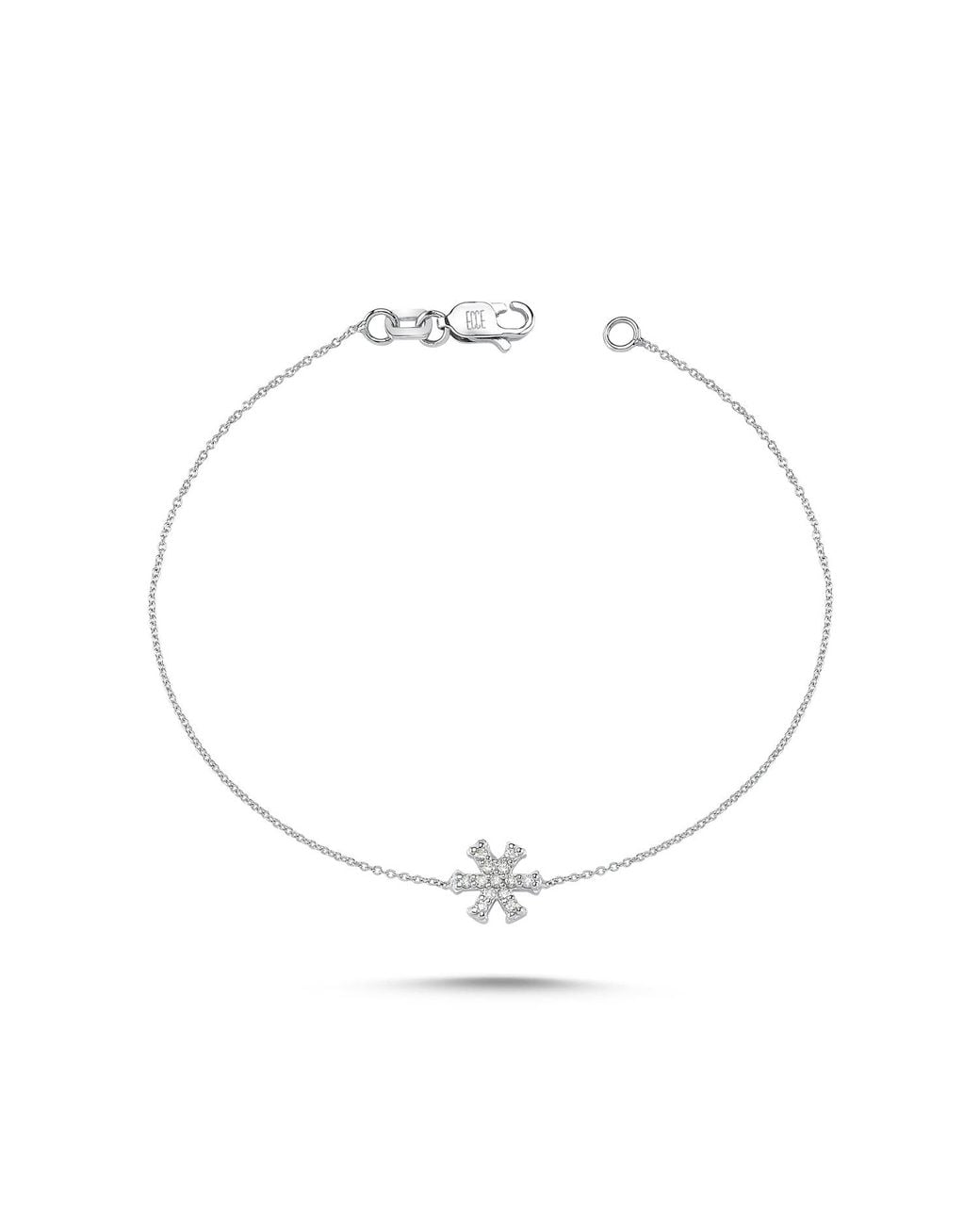 Ecce | Artisan Diamonds Metallic 14K Snowflakes Diamond Bracelet