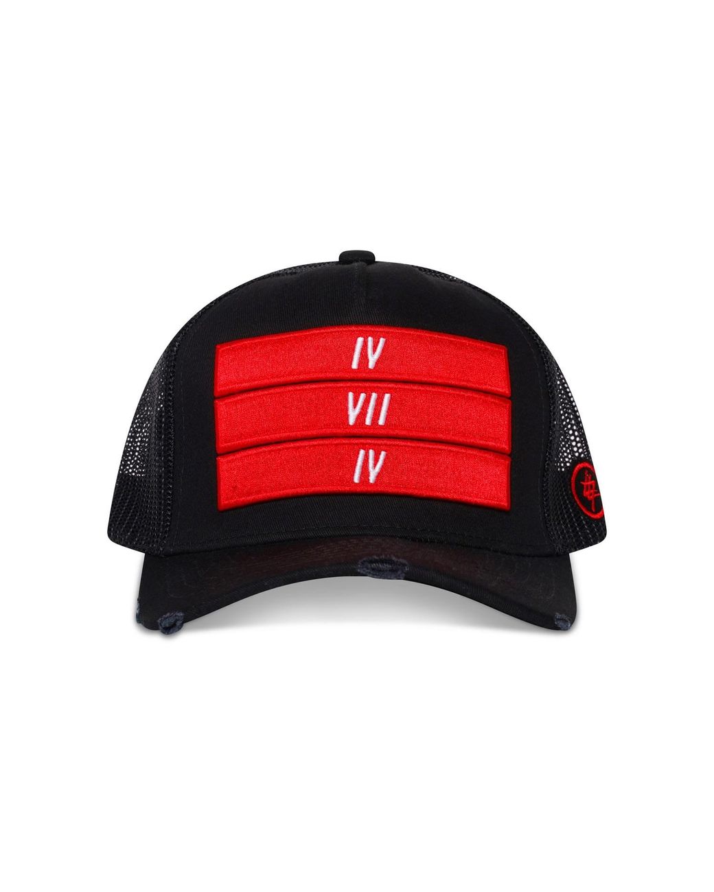 474 co Red 474 3 Bars Trucker Hat for men