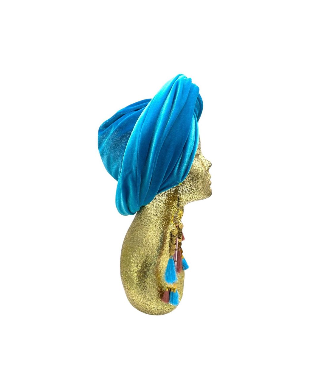 Julia Clancey Blue Azure Butterfly's Dream Turban