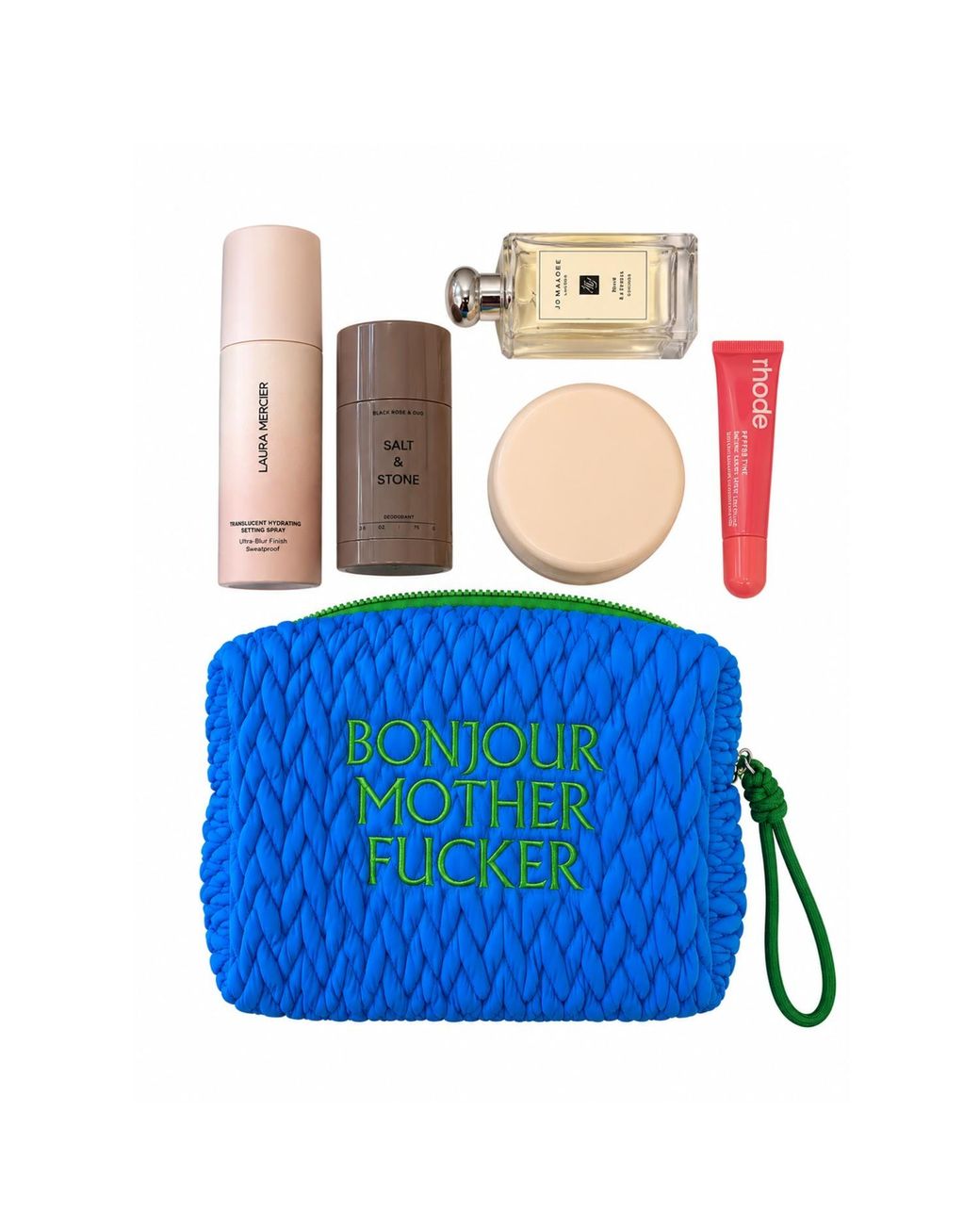 Lilly Loves Blue Bonjour Motherfucker Cosmetic Bag
