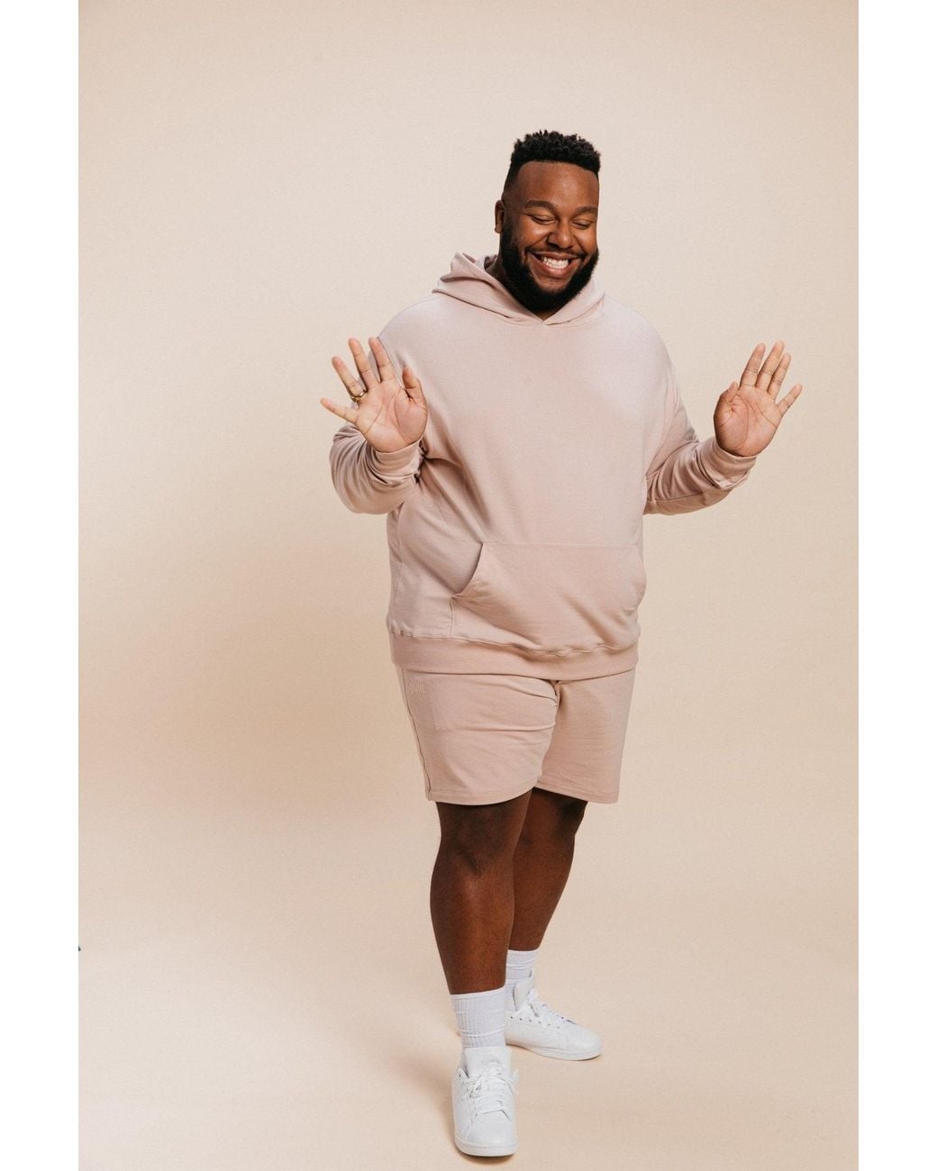Ocio Leisurewear Pink Classic Softcore Hoodie for men