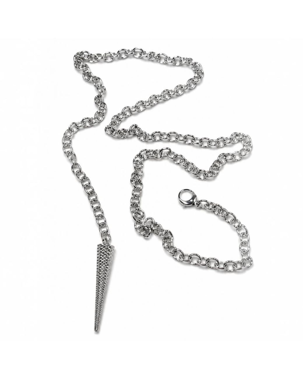 Jagged Halo Jewelry Metallic Artemis Adjustable Spike Pendant Necklace