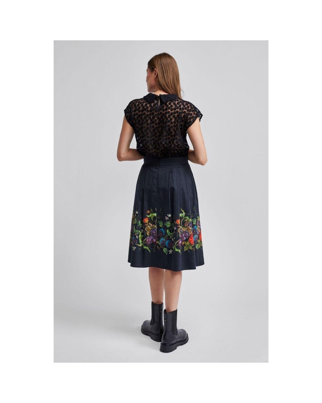 Marianna Déri Blue Wild Vine Skirt