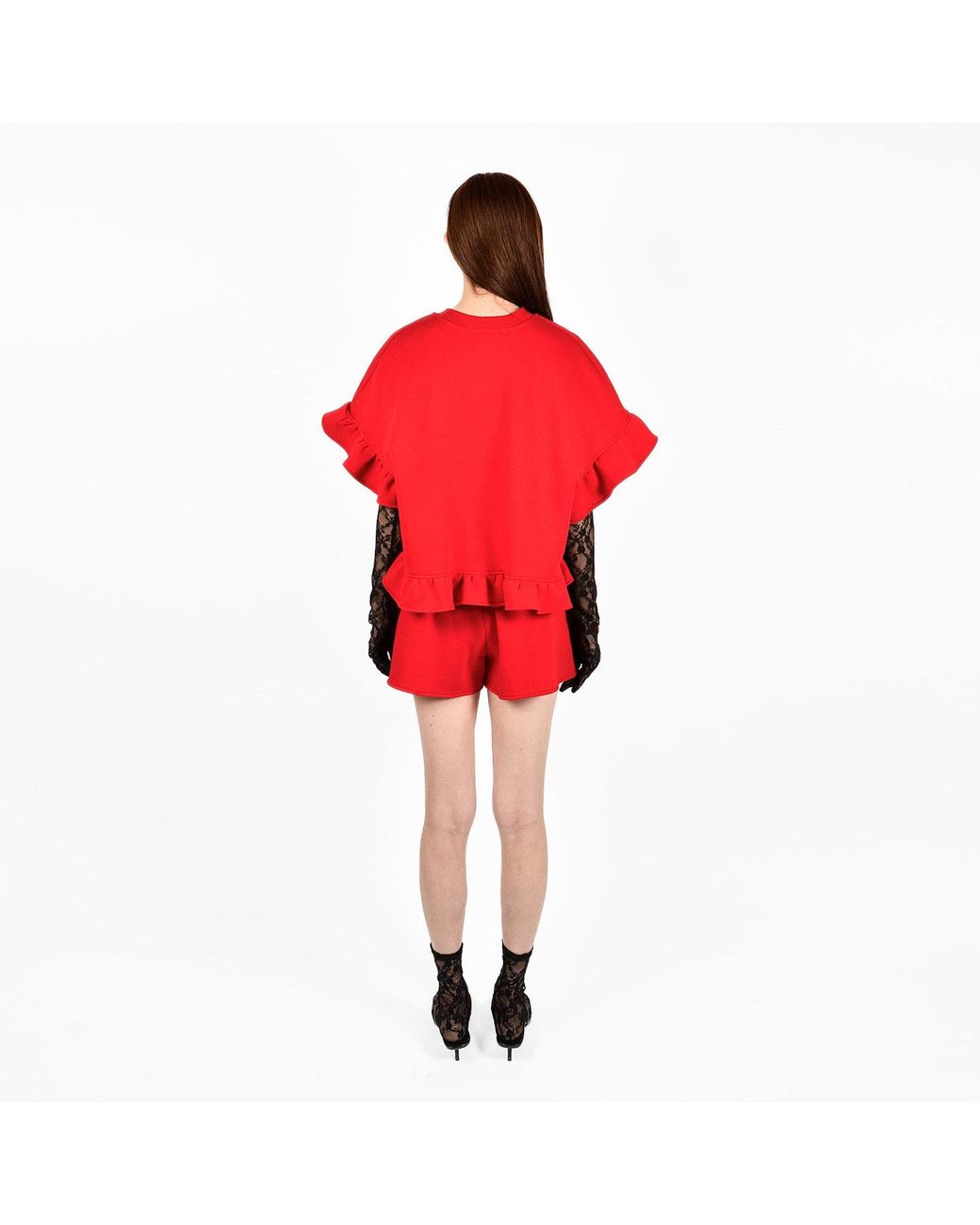 Ioana Ciolacu Red Peony Shorts