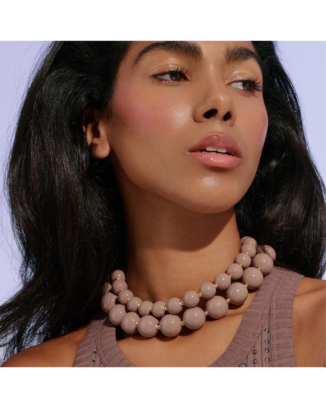 Saule Label Pink Siena Duo Necklaces