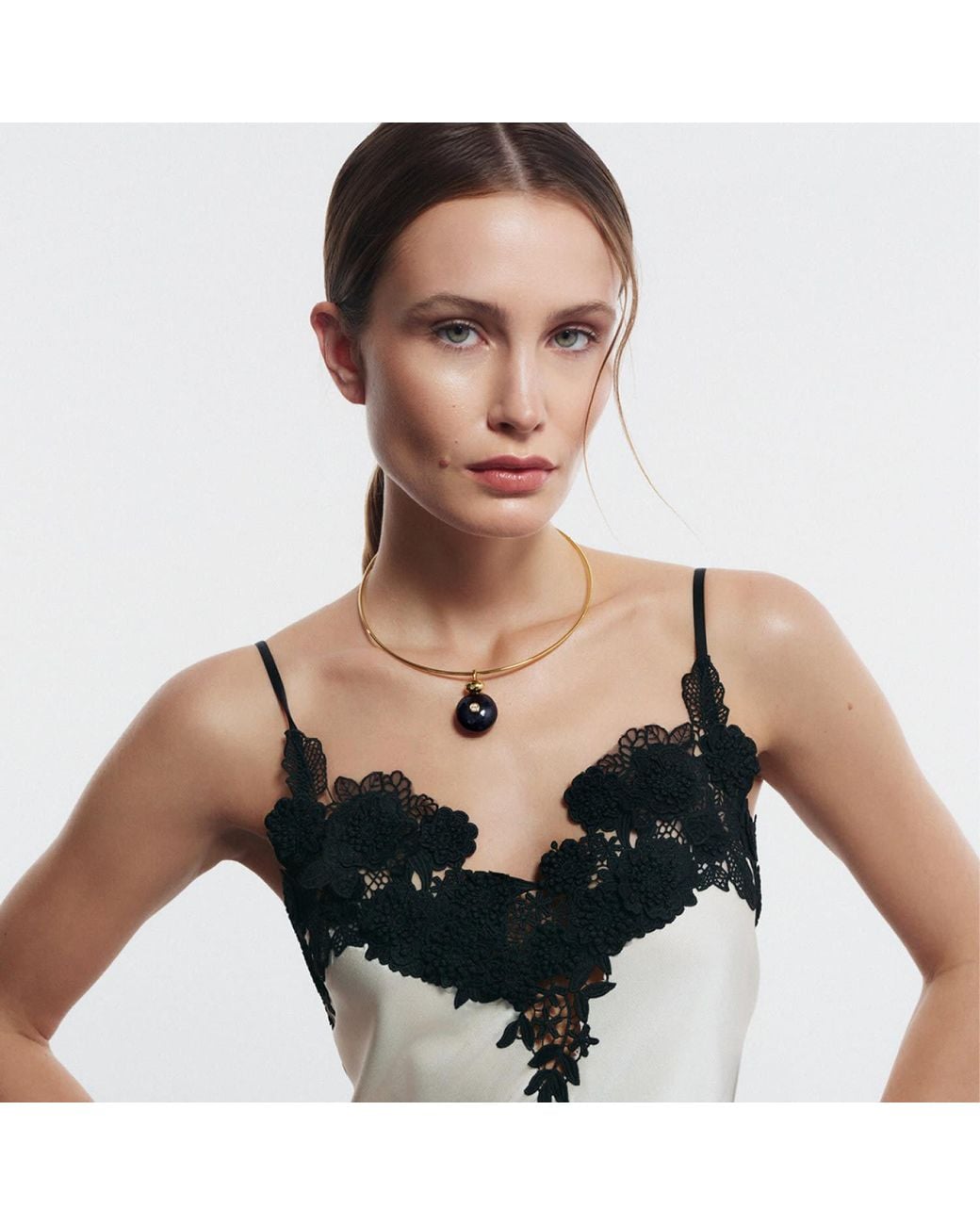 Saule Label Metallic Paloma Collar Necklace