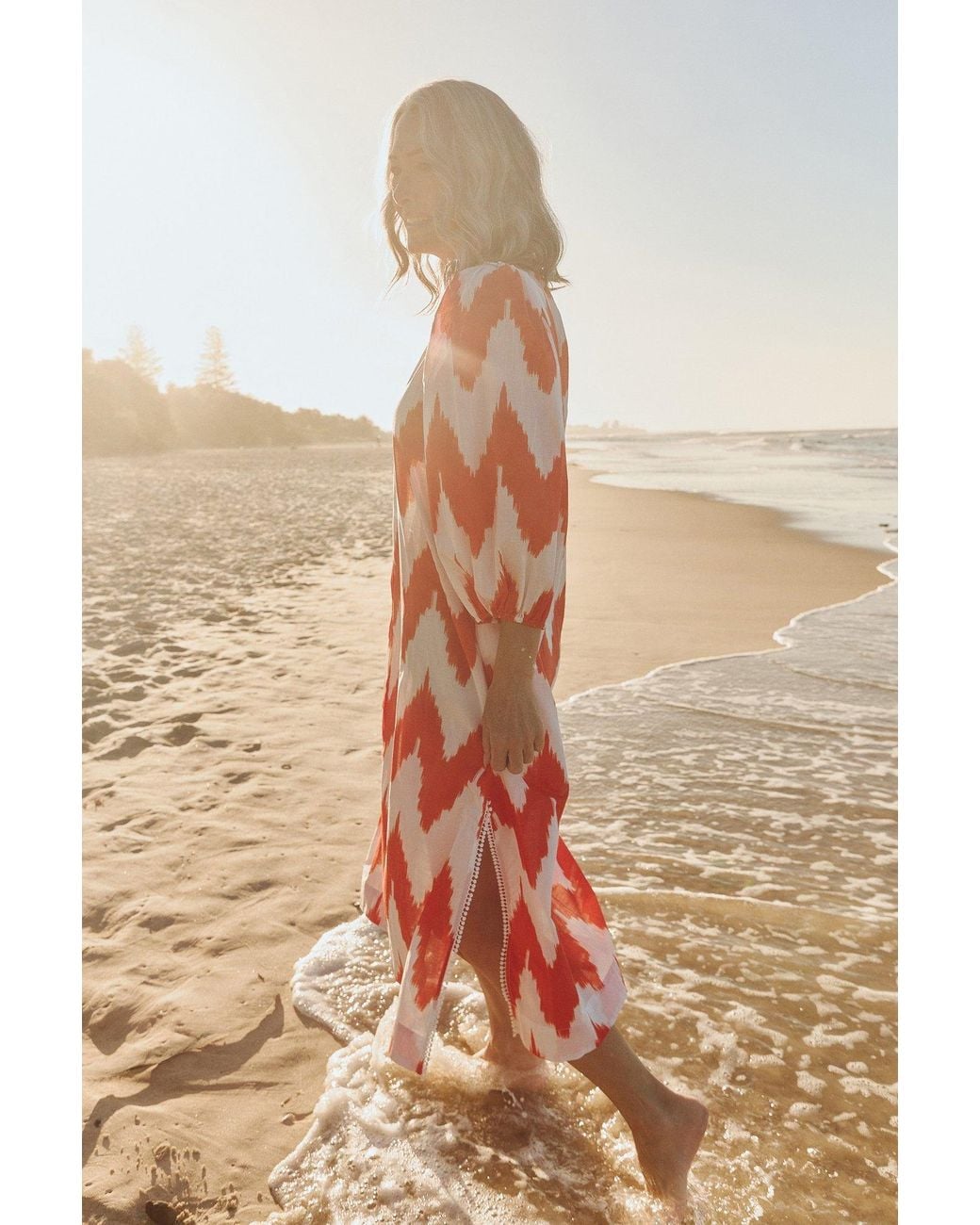 Adrift Clothing Red Mandy Tunic Dress