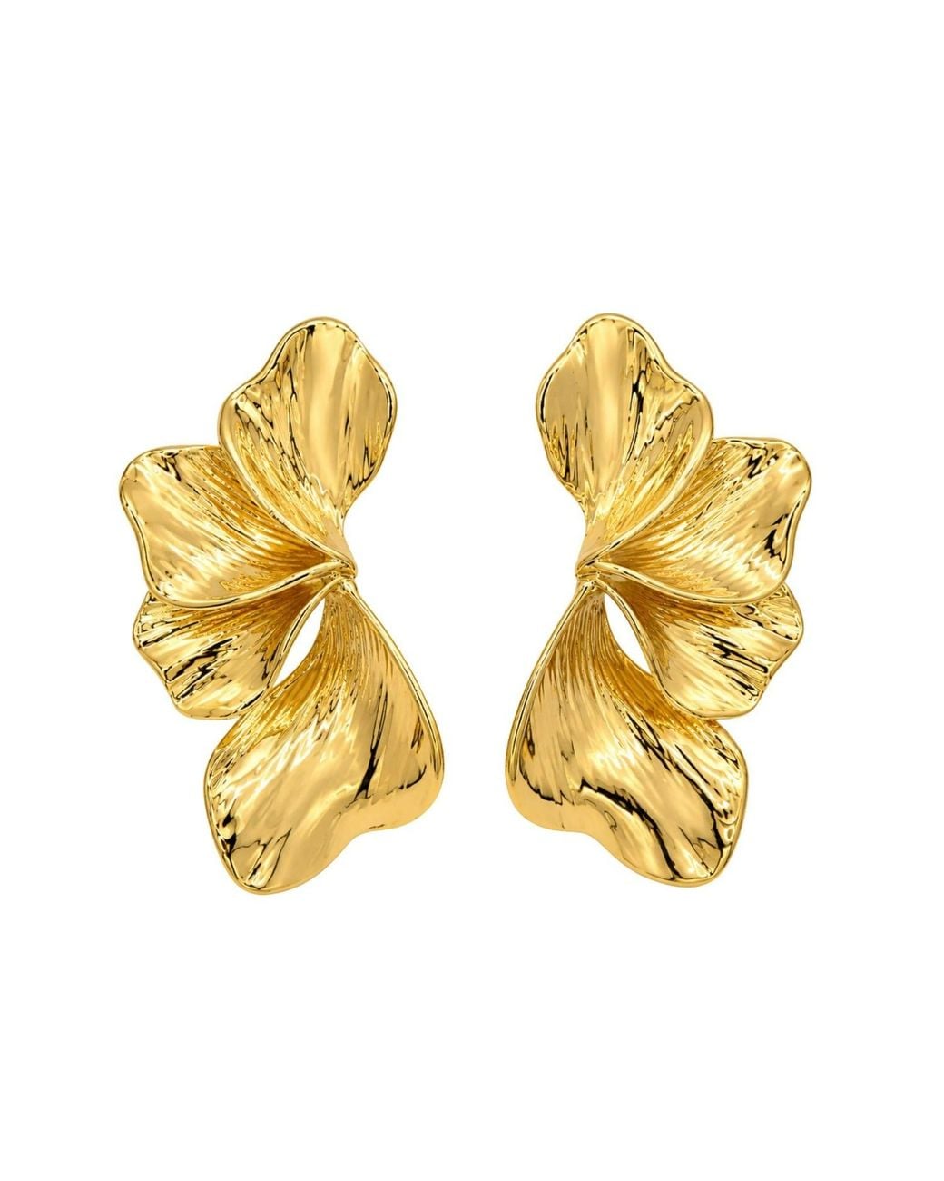 Uchi and Soto Metallic Kin Sculptural Statement Earrings