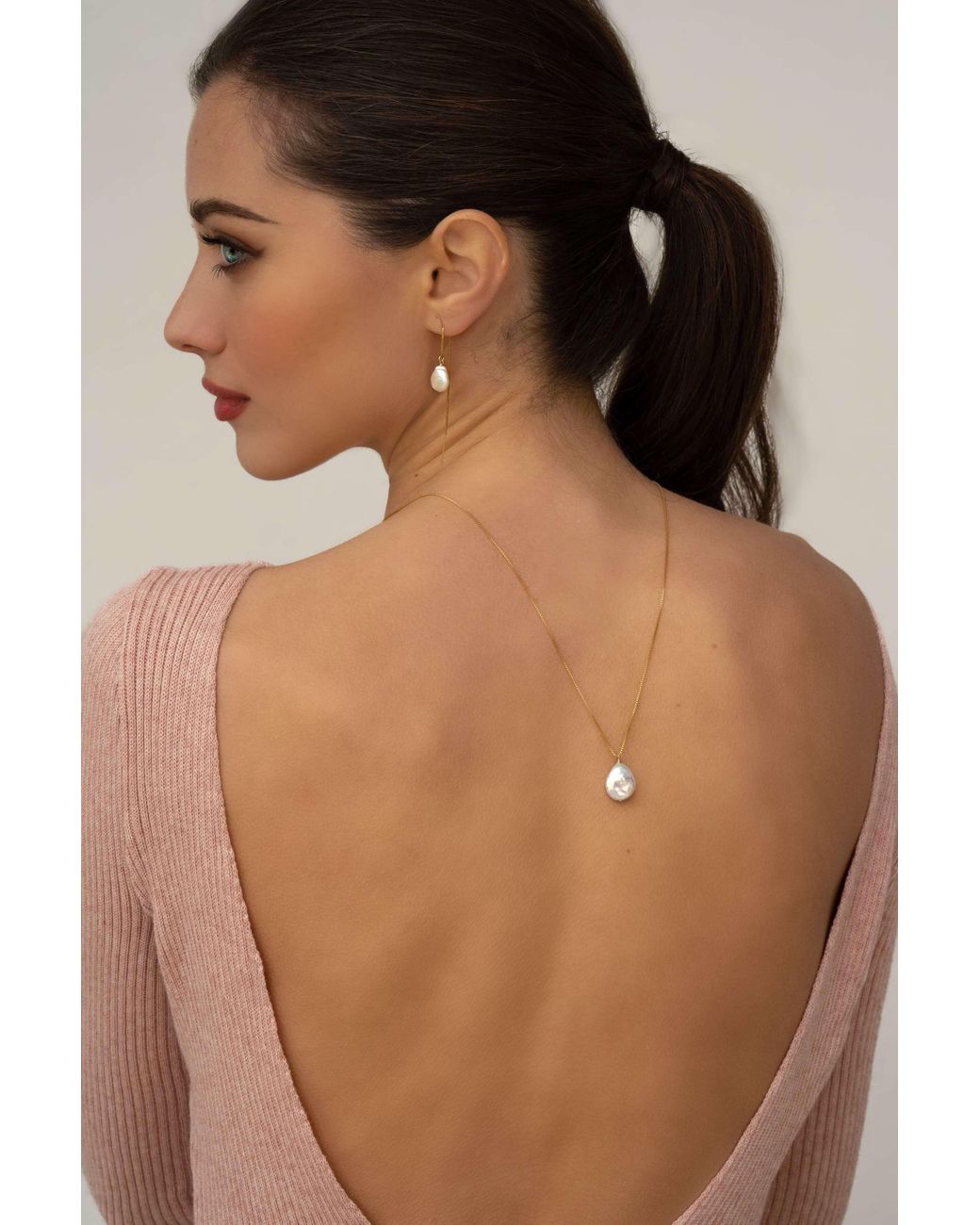 Katy Faye White Lola Earrings