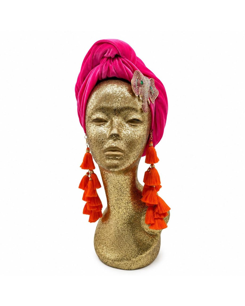 Julia Clancey Red Nellita Hotty Chacha Turban