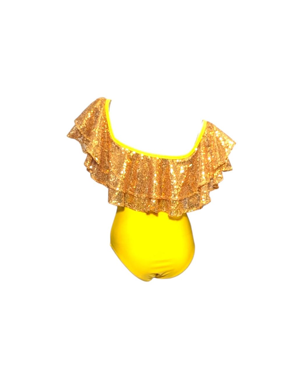 Julia Clancey Yellow Rara Sunshine Sequin Swim Body